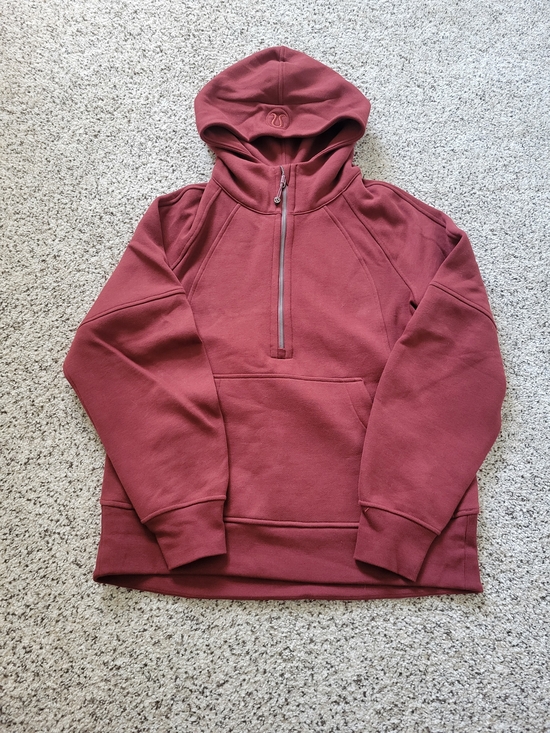 lululemon athletica Tops - Lululemon Women's Scuba Ovrrsized Half-Zip Hoodie - Burgundy